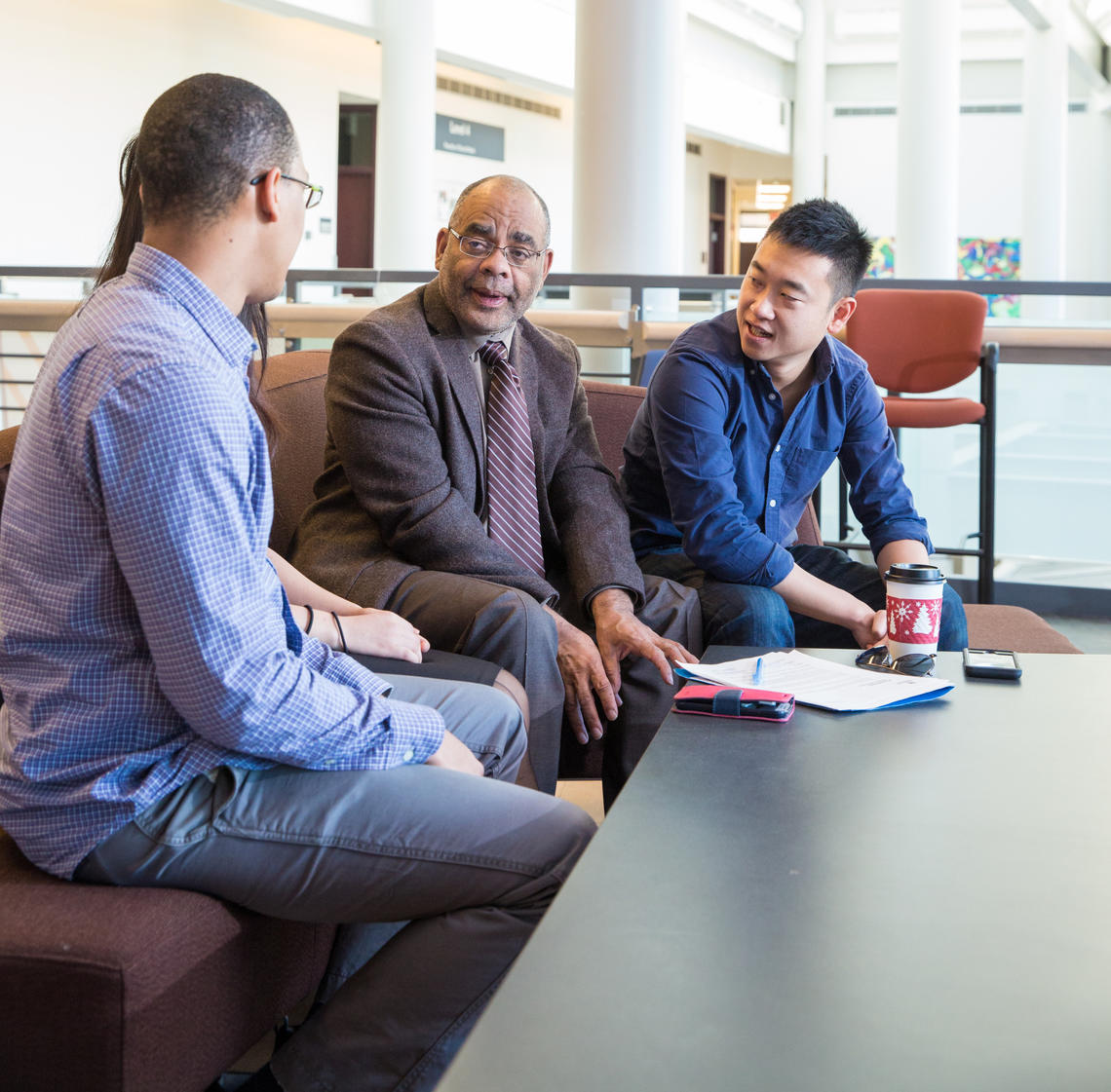  David Este, professor in the Faculty of Social Work at the University of Calgary, discusses a project with students in 2014. "This anniversary brought up a lot of memories for me," Este says. "There is a lot of African-Canadian history that many Canadians don’t know a lot about."