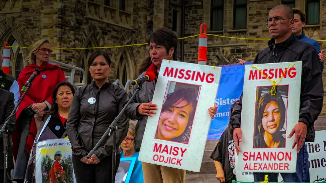 Maisy Odjick and Shannon Alexander are two of the missing Indigenous women in Canada who were commemorated during a 2013 vigil on Parliament Hill.Friday's panel discussion at the University of Calgary is a call to action to demand justice for Indigenous women.