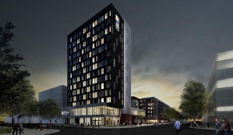 View of what the Alt Hotel will look like when completed in 2020.