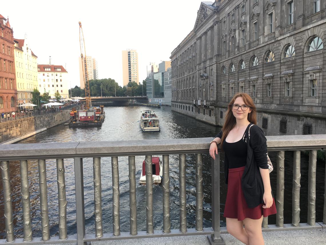 Kendra during her semester abroad in Berlin, Germany
