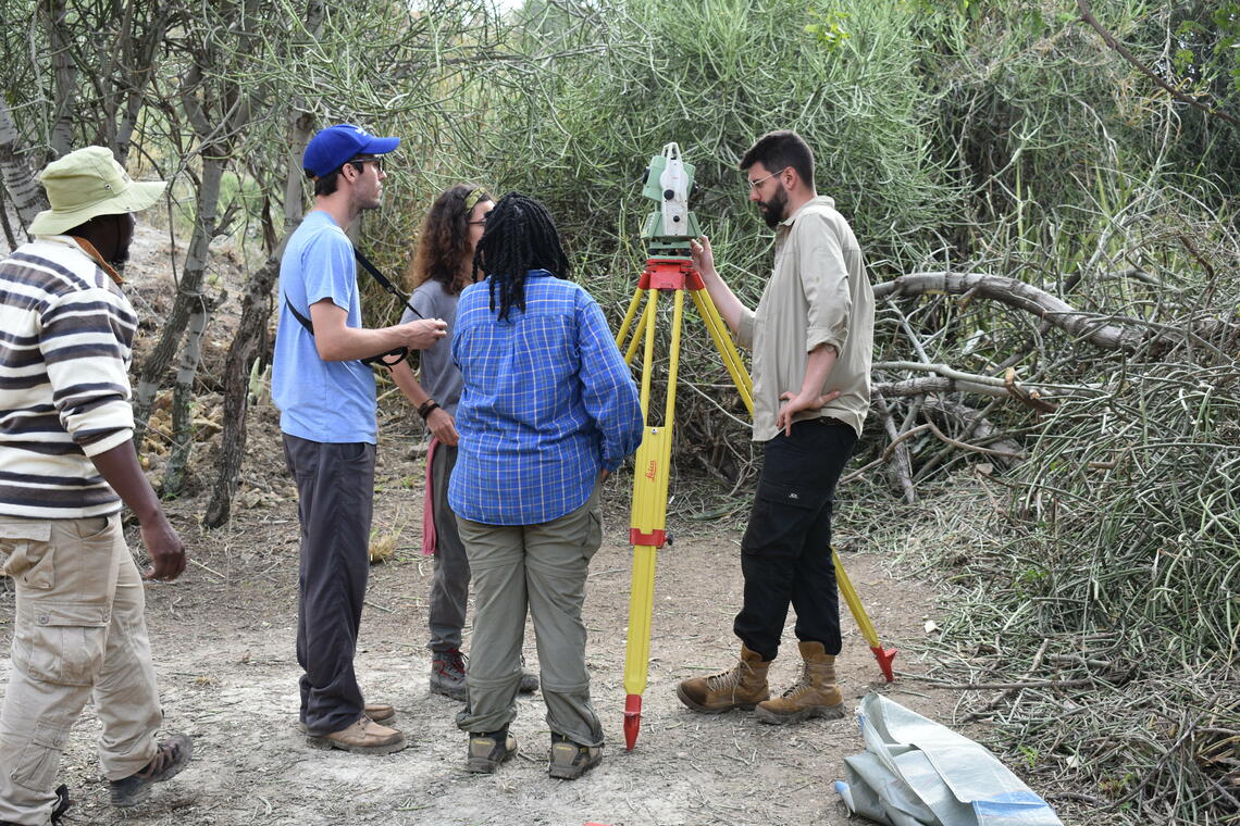 Coauthors from Tanzania, Canada, Kenya, Spain, and Germany at Oldupai Gorge 