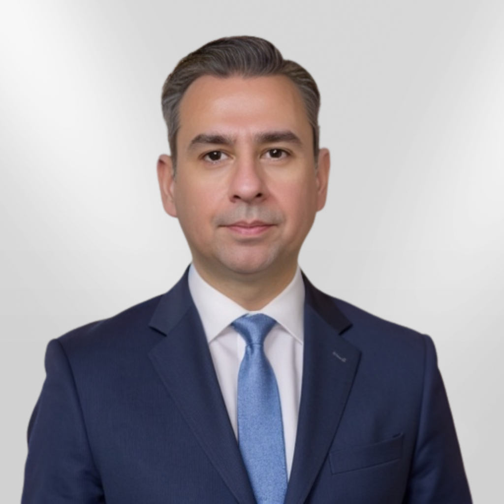 AI generated photo of Soroush Sabbaghan — a man with fair skin and short grey hair wearing a suit and tie.