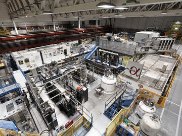An ariel view of the ALPHA experimental area at CERN in Switzerland