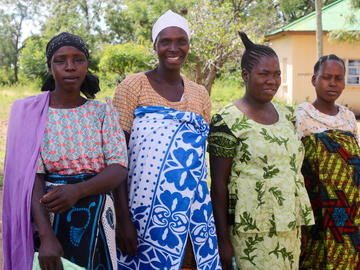 Expecting mothers waiting for routine prenatal checkups in Kwimba District, Tanzania.