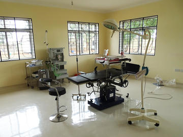 An inside glimpse of the new operating theatre (delivery room) at the newly built Mbarika Health Facility in Misungwi District, Tanzania.