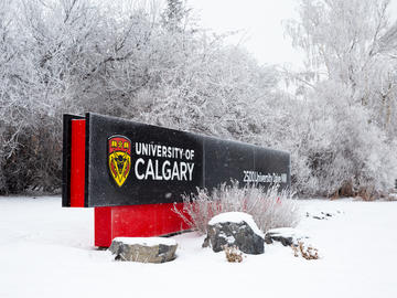 Snowy UCalgary campus