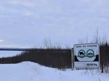 The team traveled winter and ice roads to reach the remote communities of Tulita, Fort Good Hope, Délįne, and Colville Lake. 