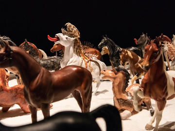 Nickle Galleries: Featured in The World We’re Living In. Diana Thorneycroft, Herd (detail), 2016, Collection of Nickle Galleries, University of Calgary, Gift of the Artist.