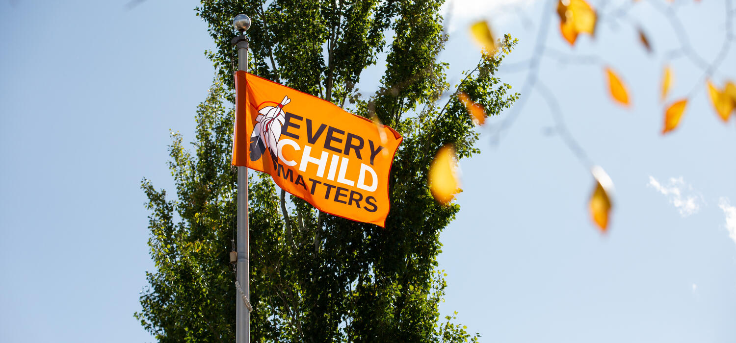 A 'one child every child' flag