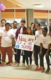 The 2019 edition of the YW WALK A MILE IN HER SHOES event takes place at the University of Caglary on Feb. 2. The route starts and ends at the Hunter Hub, winding through Science B, A, and the Science Theatres. Photo courtesy SADAA