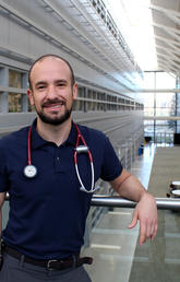 Sixth year cardiology resident, Dr. Cvetan Trpkov, recently won a national research competition. 