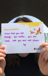 Share your #SurvivorLoveLetters during Sexual Violence Awareness Month