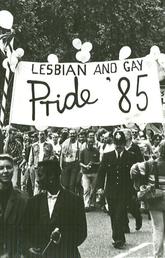 Archive photo of a Lesbian and Gay Pride March in 1985.