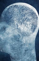 conceptual image of a head with a thumbprint overlaying it