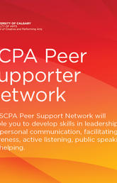 University of Calgary School of Creative and Performing Arts Peer Supporter Network