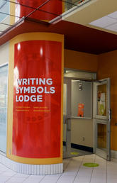 Writing Symbols Lodge office