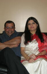 Zia Rahman and his wife Sheila at a dinner party in February 2011 that celebrated the completion of Zia’s doctorate.