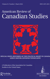 American Review of Canadian Studies cover