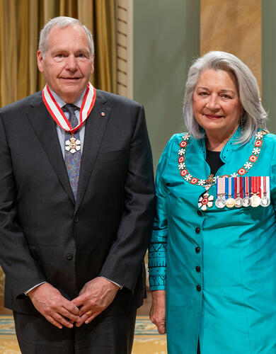 Psychology professor emeritus Dr. Keith Dobson receives Order of Canada medallion