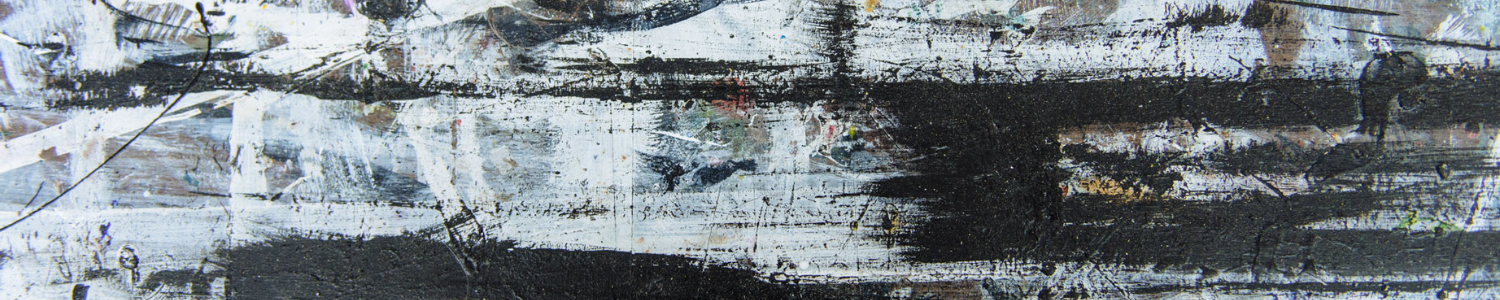 painting with black and gray lines