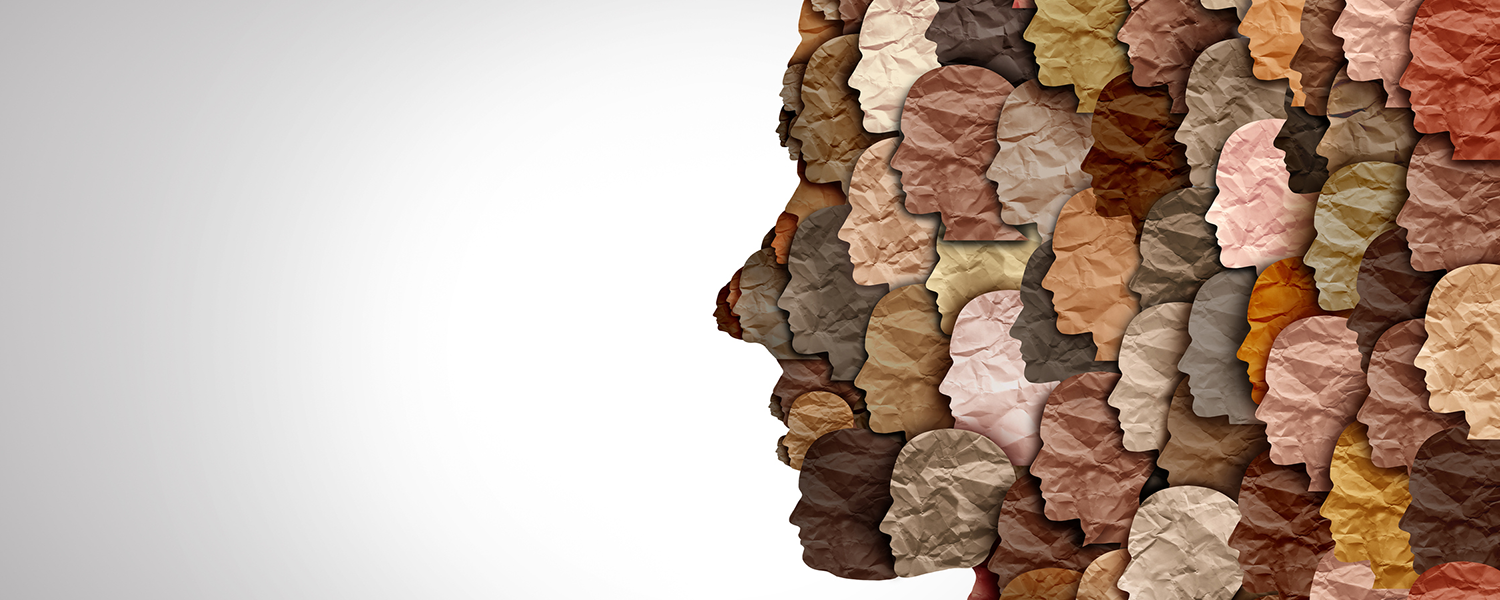 Collage of different faces