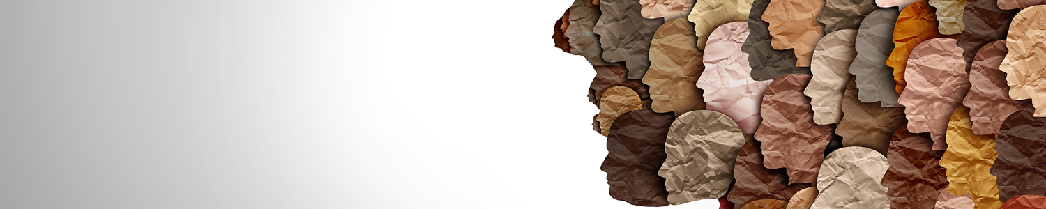 A collage of diverse faces.