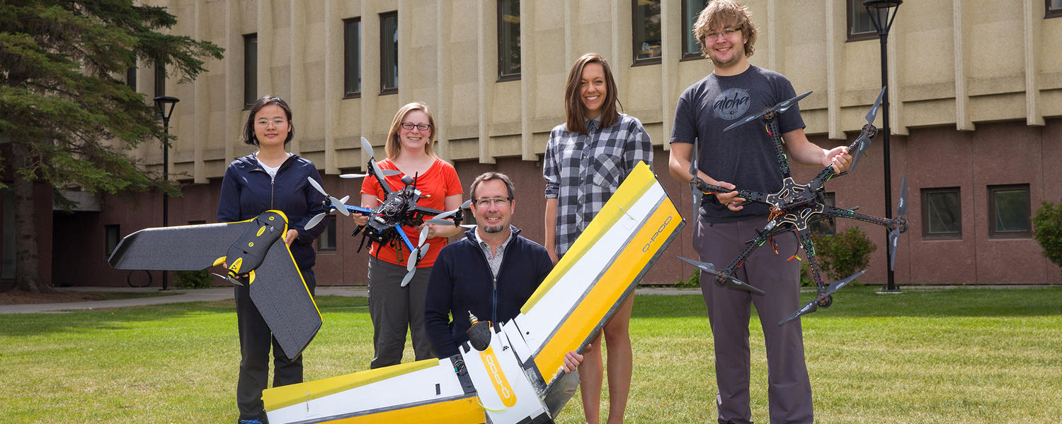 UCalgary Geography Researchers using drones