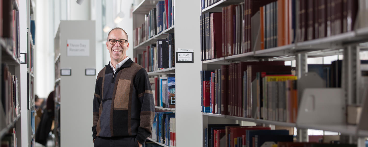David Hodgins in the Library