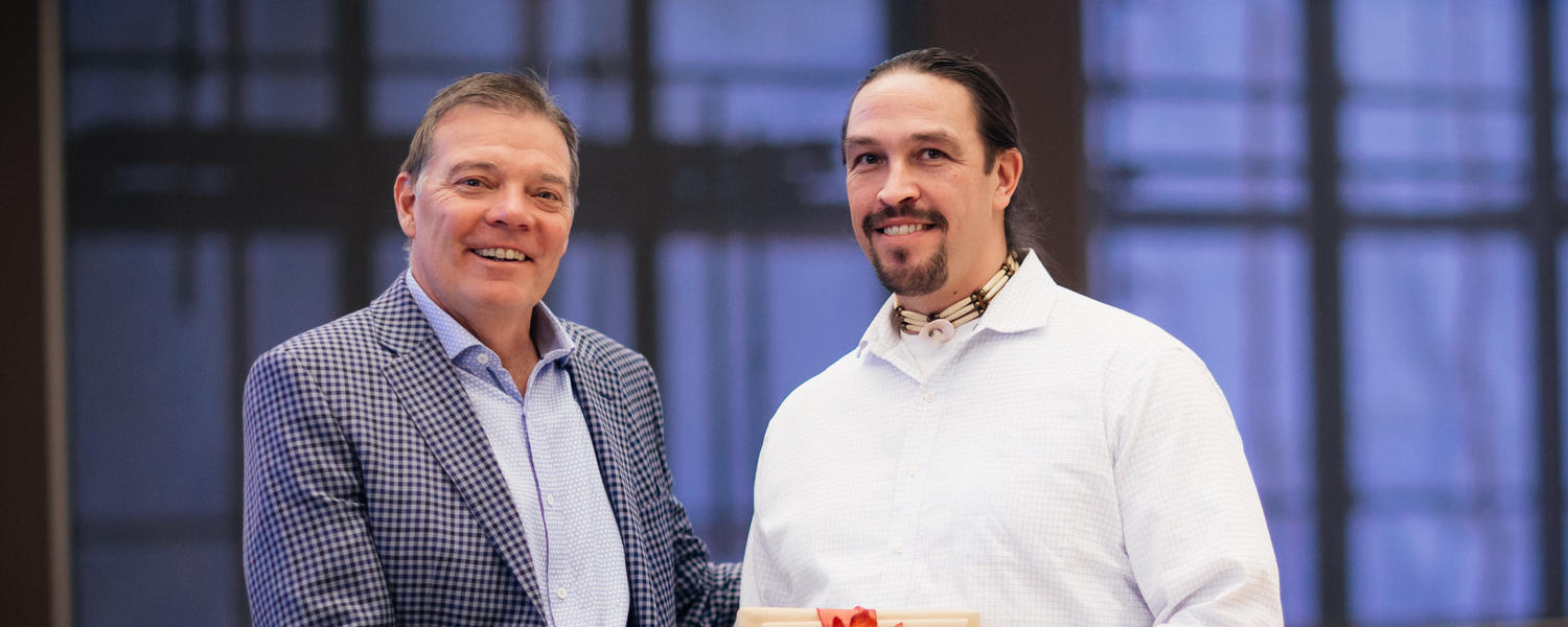 Dean Sigurdson and Adam Murry at the New Faculty Welcome