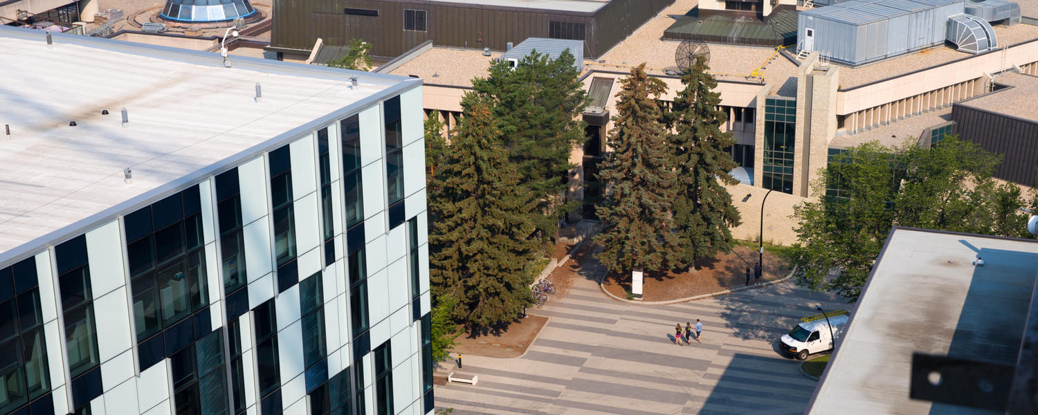 Aerial photo of Mackimmie Library