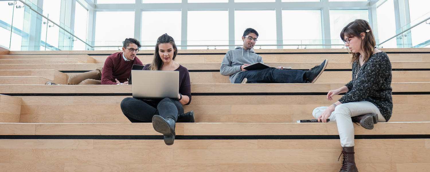 students studying