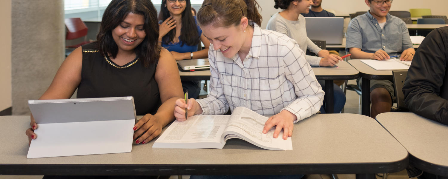 Students in a classroom