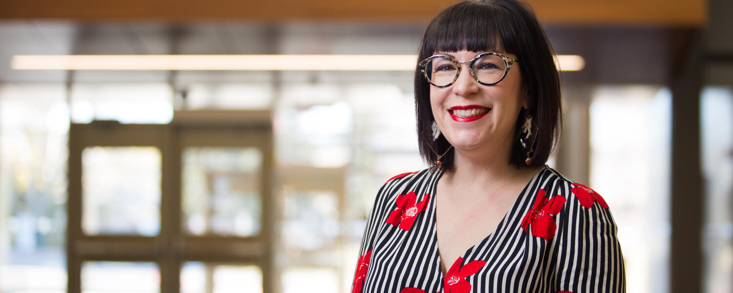 Professor Keller smiling at camera