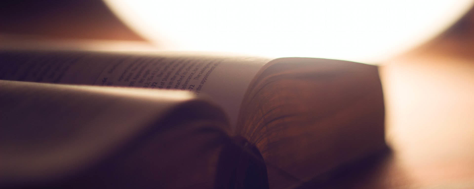 Book with backlight. Photo by Cathy Mu on Unsplash.