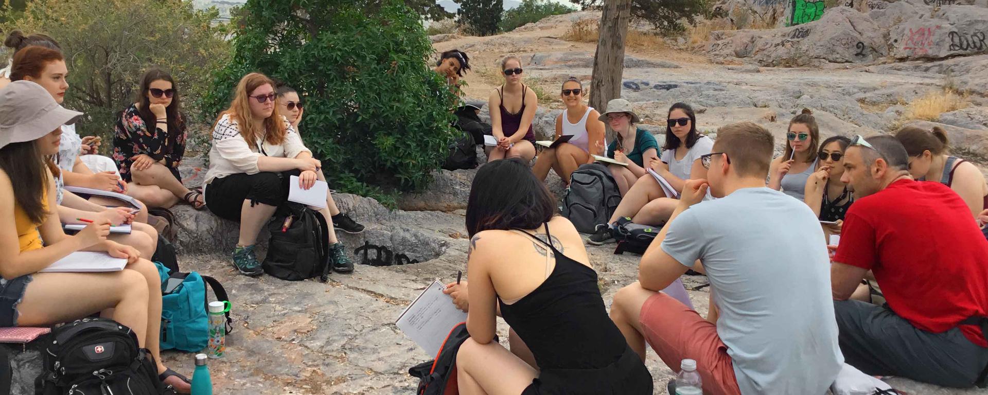 a group of students