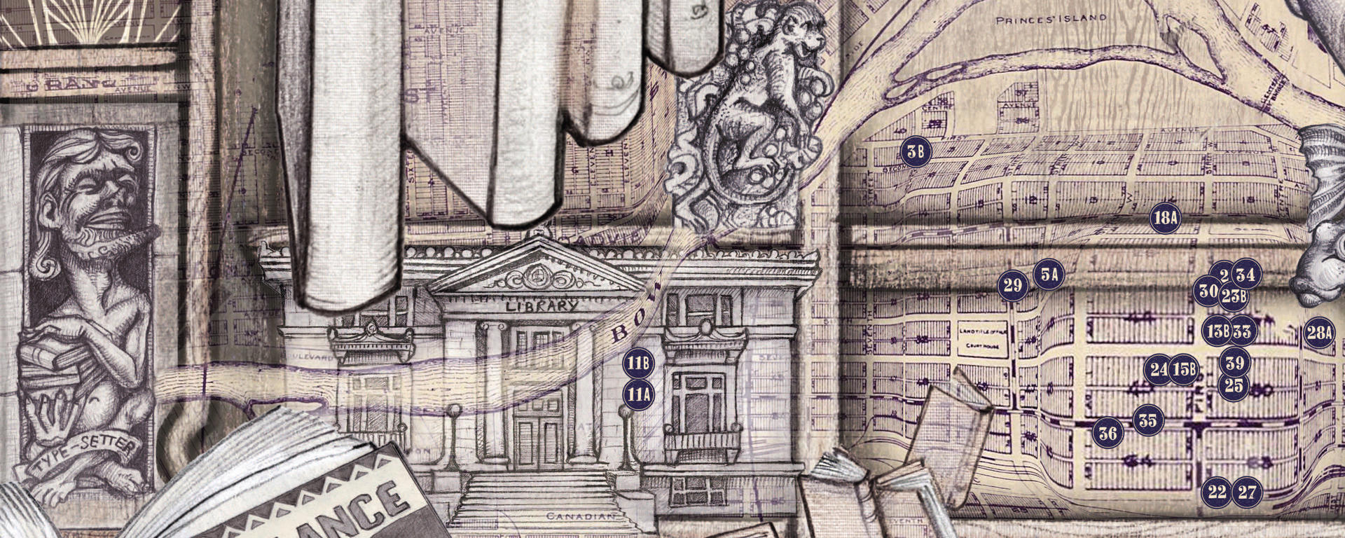 City of Romance map artwork detail