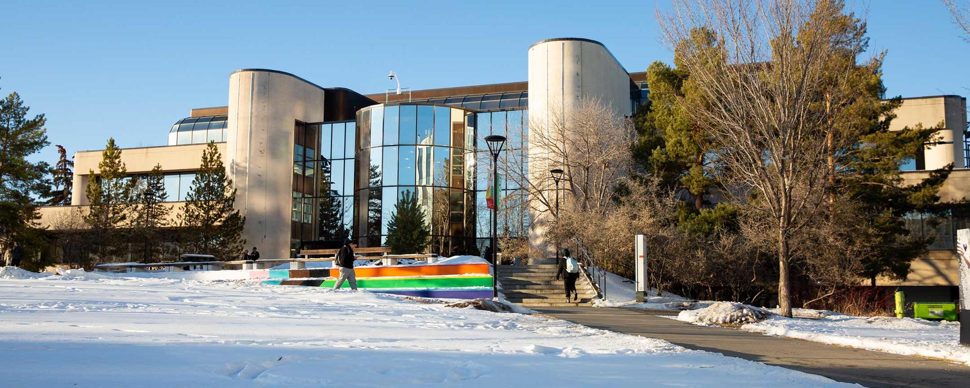 University of Calgary MacEwan Hall building in winter