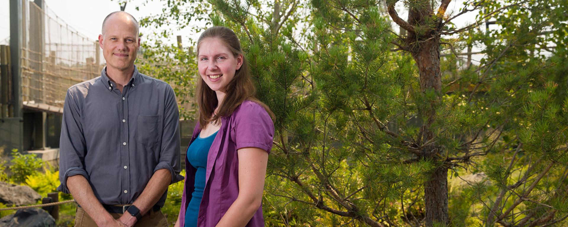 Steig Johnson, an associate professor of archaeology and anthropology, and Sheila Holmes