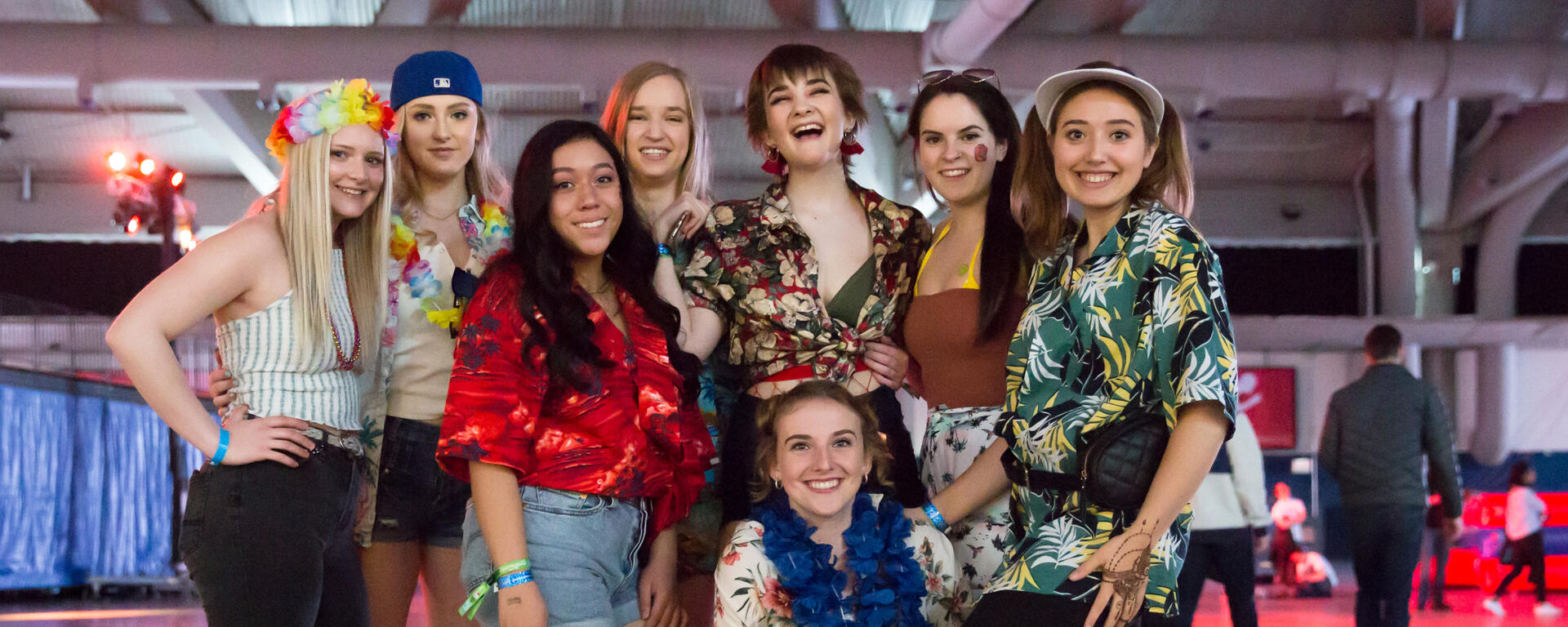 Students are dressed up for the last day of classes and UCalgary Strong Festival