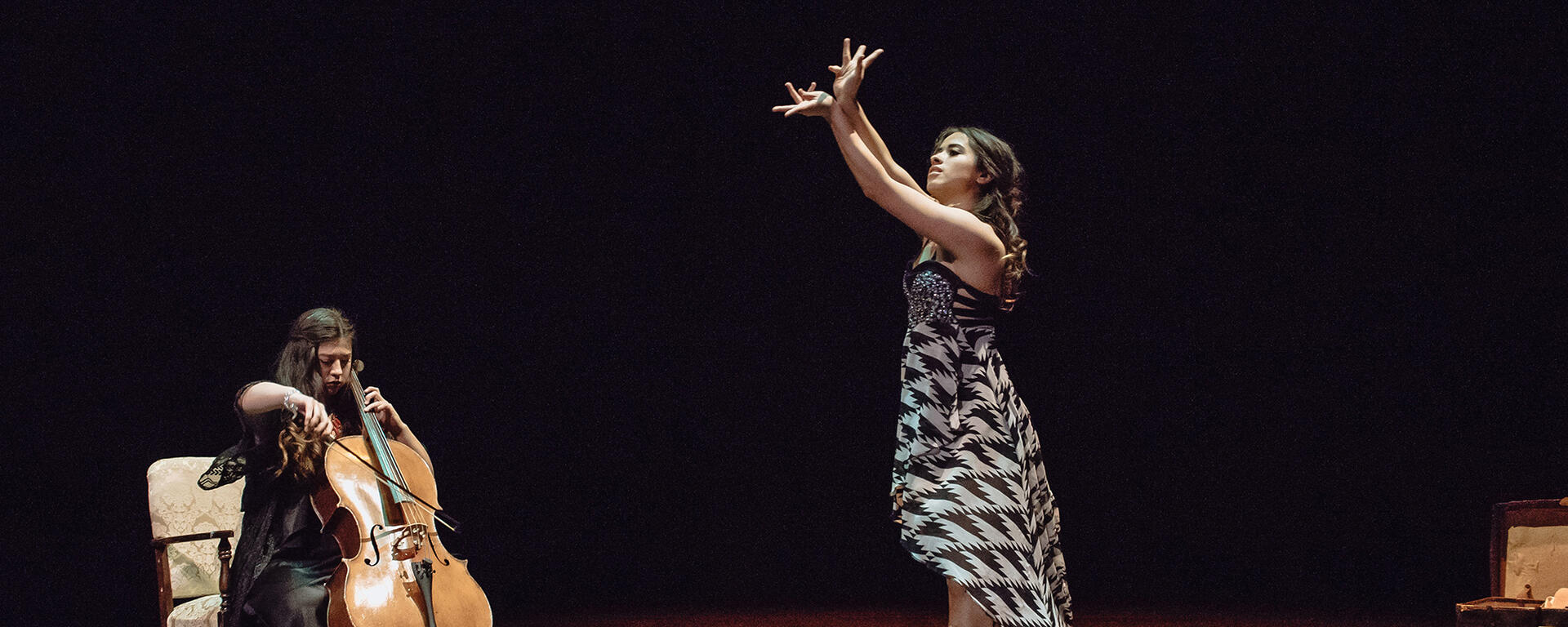 Performers onstage during Coalesce performance