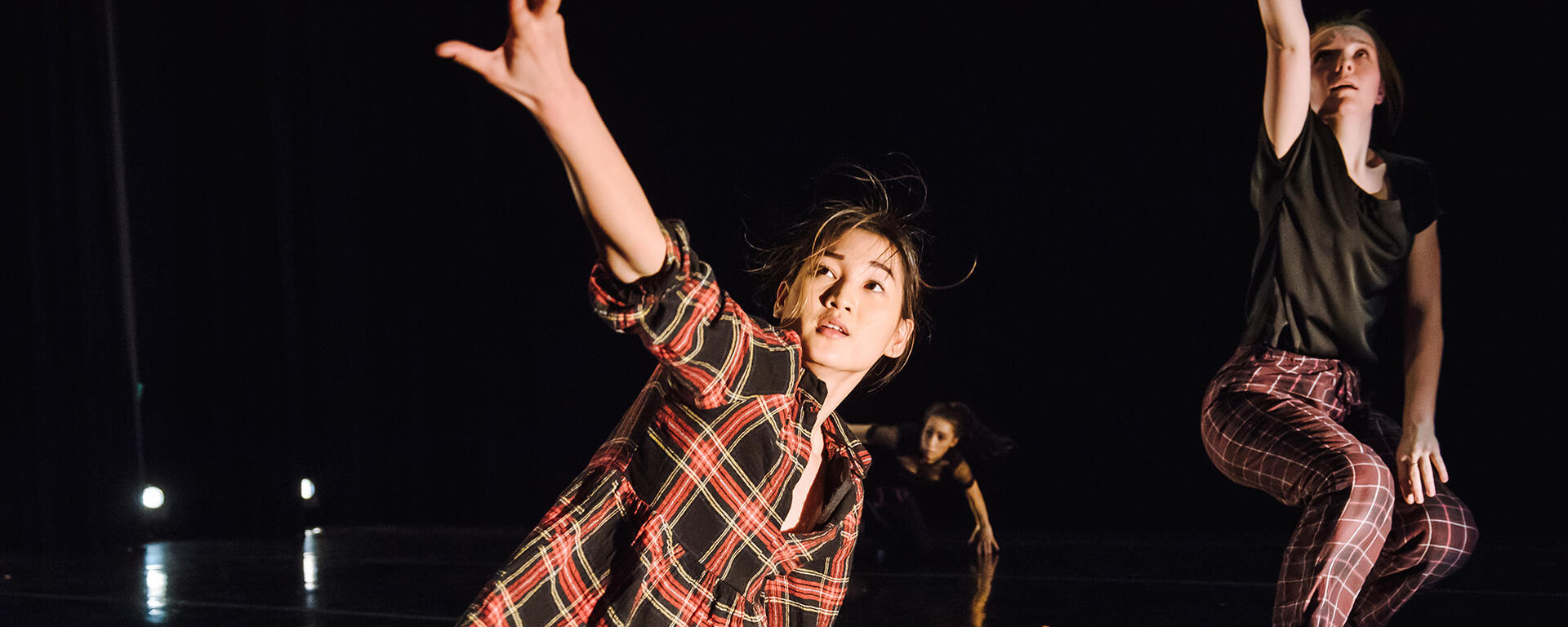 Student dancers on stage during Dance at night 2019