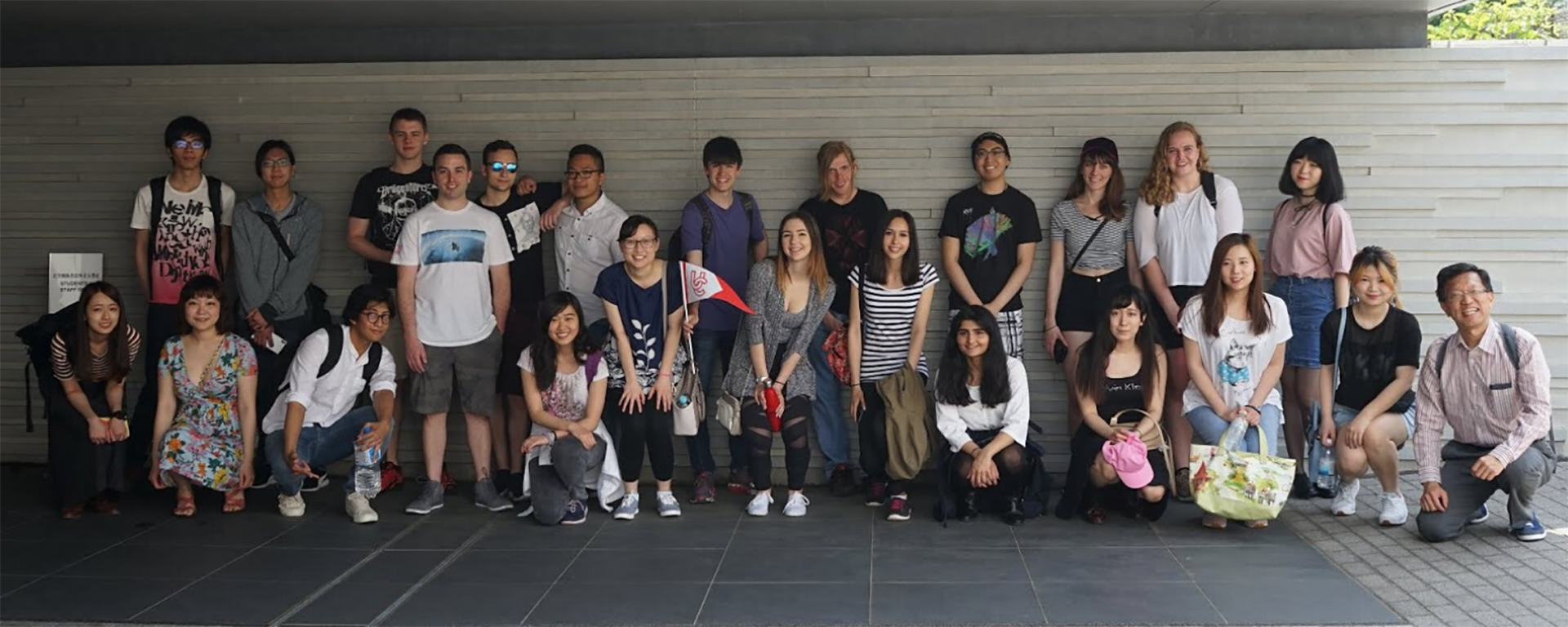 A Study Abroad group in Japan