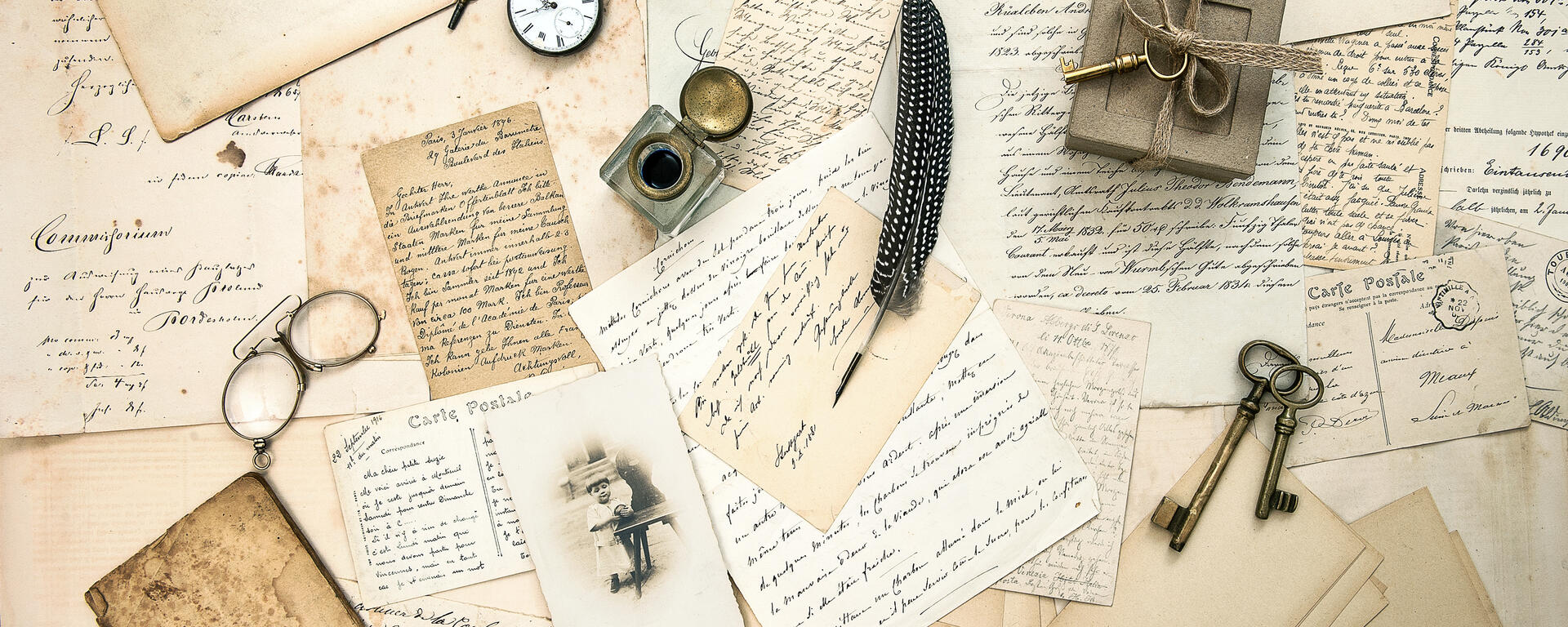 old letters and postcards
