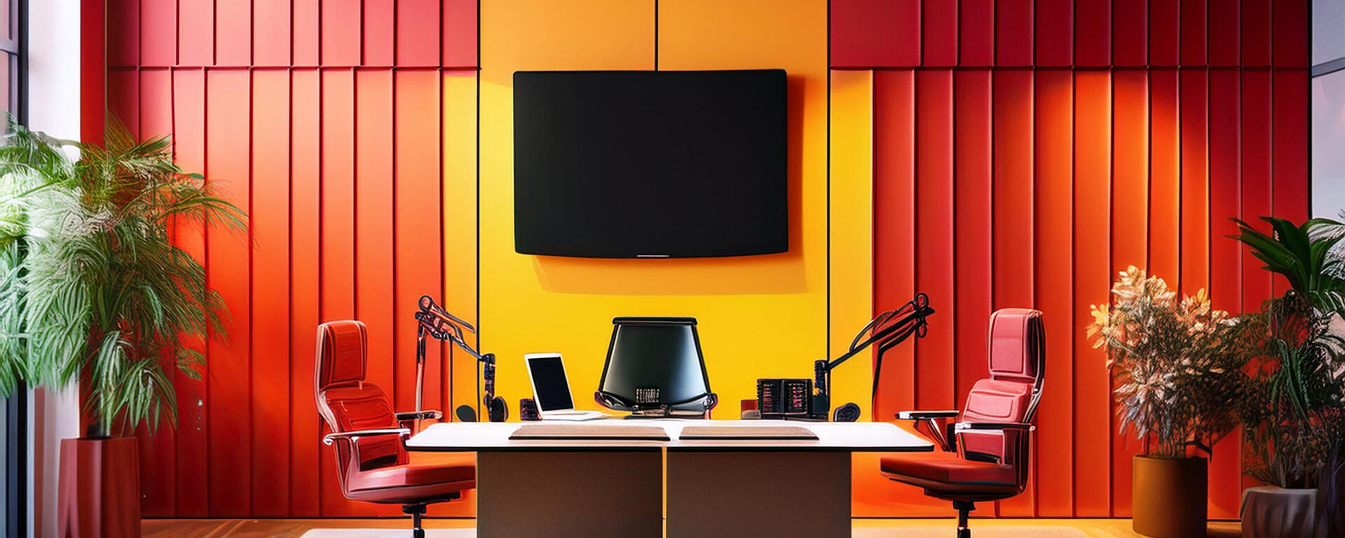 AI generated podcast studio