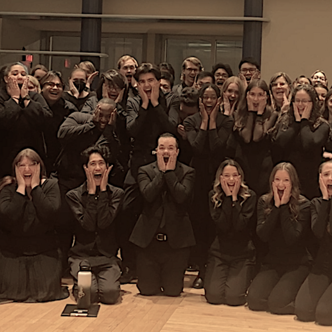 Backstage after the concert