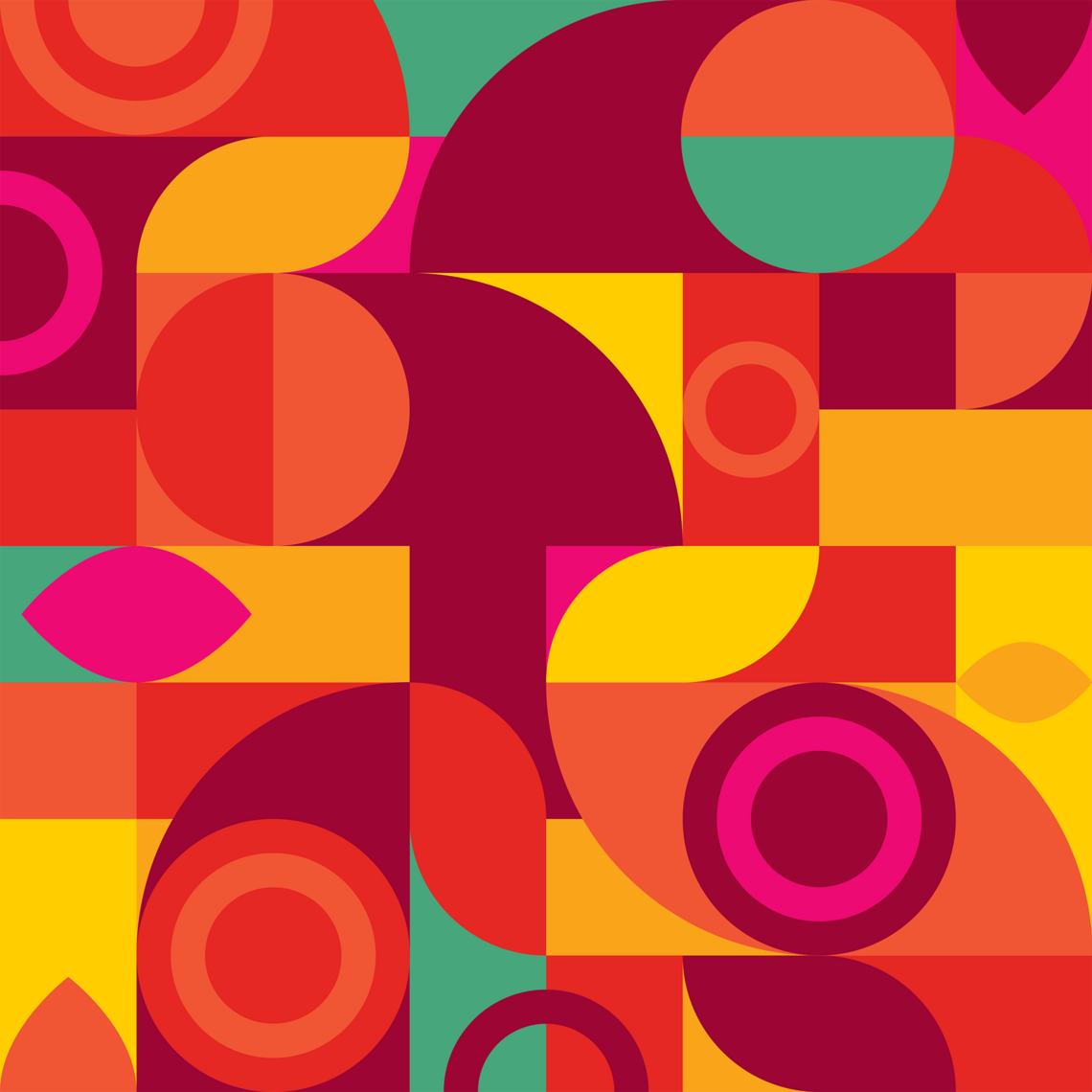 Bright graphical pattern representing the Faculty of Arts.