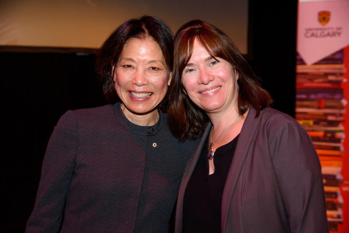 Former Writer-in-Residence Denise Chong and Acting Chair Jackie Jenkins Former Writer-in-Residence Denise Chong and Acting Chair Jackie Jenkins