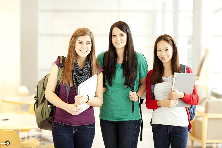 Stock photo of 3 students