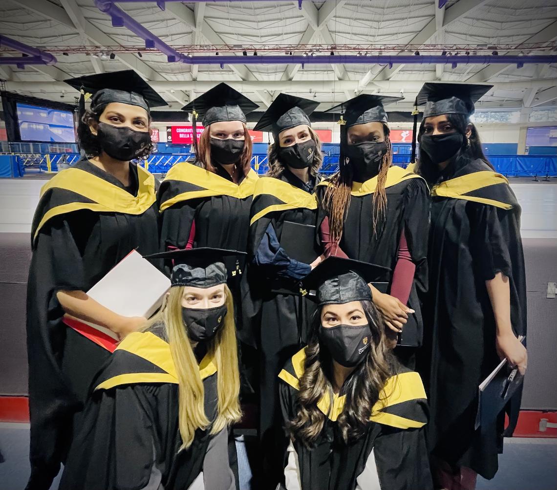 Students posing at Convocation