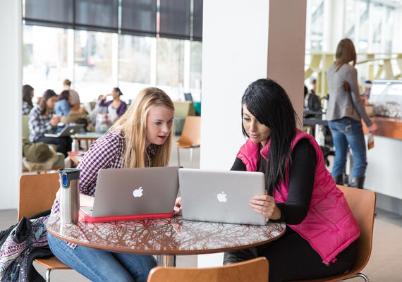 Students on campus